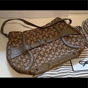 Vintage Anya Hindmarch Monogram Hobo Shoulder Bag